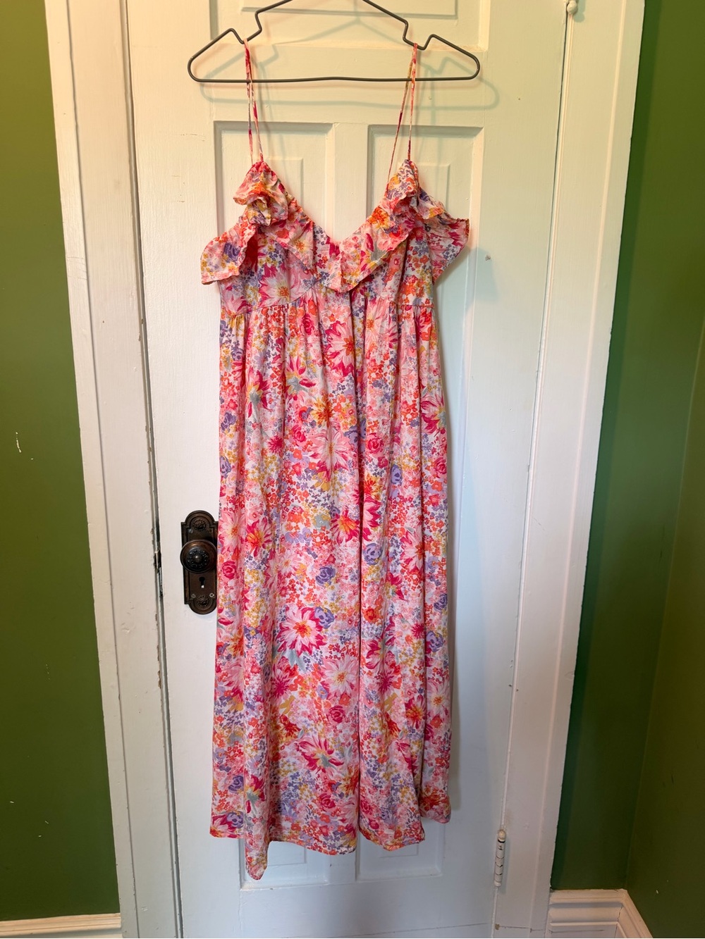 H&M Pink Multi Floral Ruffle Sundress for Girls - Picture 5 of 7